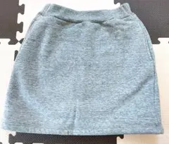 UNIQLO　グレー フリース裏地付きスウェットスカート