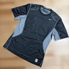 Nike Pro Combat Dri-FIT Tシャツ ブラック＆グレー L