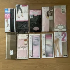 ひざ下ストッキング×8レギンス×1ストッキング×1 計10足セット