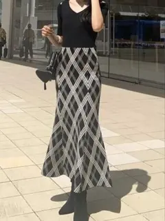 rienda ロングニットワンピース