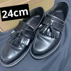 Dr.Martens ローファー フリンジ UK6 EU39 黒 レザー 人気 - メルカリ