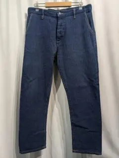 【size:3/L】アオゾラ インディゴ染め 刺し子 デニムパンツ ジーンズのサムネイル