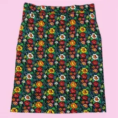 1970's Yves Saint Laurent vintage 花柄スカート 美品】YvesSaintLaurent ヴィンテージ 花柄 プリーツ スカート ☆即