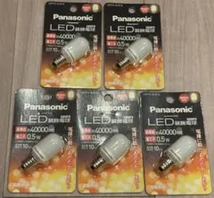 LED装飾電球 LDT1LGE12 5個セット 0.5W 電球色 パナソニック