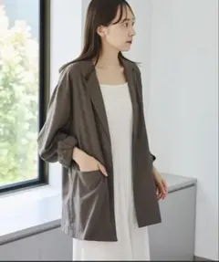 ブラウン テーラードジャケット