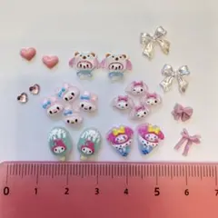 マイメロディ ハート りぼん パーツ 22こ セット