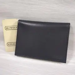 COACH 名刺入れ カードケース レザー ブラック 身分証明 コーチ 定期入れのサムネイル