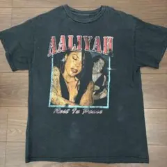 フェード古着　Aaliyah Rest In Peace Tシャツ Mサイズのサムネイル