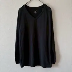 mizuno ミズノ　長袖Tシャツ　ロンT スポーツTシャツ　黒　LL
