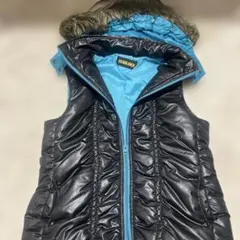 Y2K グランジ　ファーダウン　ベスト