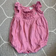 Ralph Lauren ピンクドットロンパース 6M