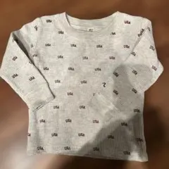 peeさん専用ロンハーマンキッズUSAロゴ 長袖カットソー グレー