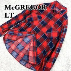 希少✨　McGREGOR　マクレガー　プリントネルシャツ　LT　チェックシャツ