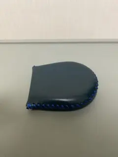 ダークブルー レザー コインケース