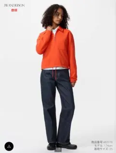 新品 希少！ 2XL ユニクロ JW ANDERSON ストレートジーンズ 32