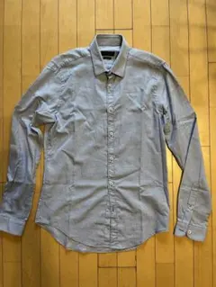 ZARA MAN スリムフィット チェック柄 長袖シャツ