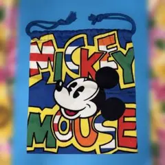 【昭和レトロ・レア】Disney ミッキーマウス 巾着袋