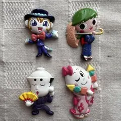 アンパンマン くっつくんです しらたま♥さくらもち♥ちゃわんむし♥ゆでたまご