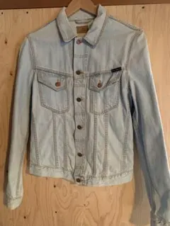 デニムジャケット Gジャン 白 nudie jeans S - メルカリ