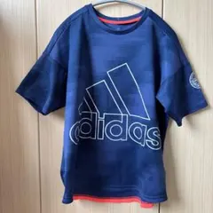 アディダス　160センチ　ネイビー