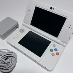 中古 New 3DS 本体 ホワイト ポケバン ポケモンサンセットプロフ必読 