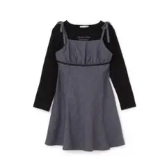 pom ponette インナーセット チェックキャミワンピース 160 グレーのサムネイル