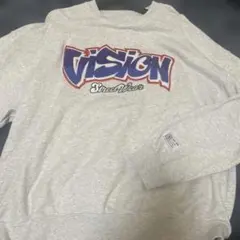VISION STREET WEAR グレー トレーナー M