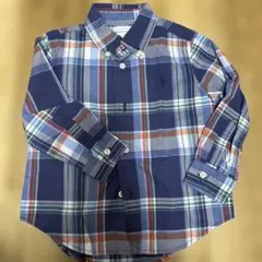 Ralph Lauren ボタンダウンシャツ 18M ネイビー系チェック