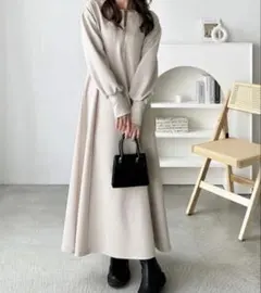 【GeeRA】 前後2WAY ハーフジップ Iライン ワンピース