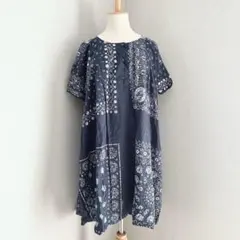 美品】marble sud カットソー ワンピース アジサイ柄 - メルカリ