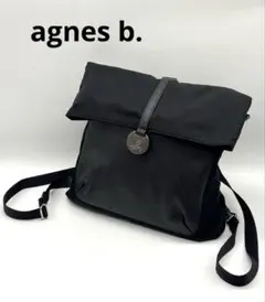 【美品】アニエスベー リュック ショルダーバッグ 2way ブラック レディース