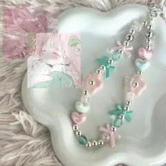 ※紐に変更【再販4回目！】現品限り！ビーズストラップ