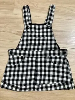 COMME CA ISM チェック柄 ジャンバースカート　80㎝