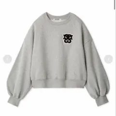 SNIDEL Sustainaワッペンロゴスウェット　スナイデル