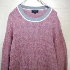 マックレガー　ニットセーター　ケーブル編み　リネン