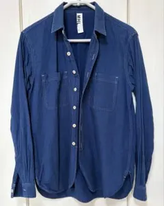 MHL. インディゴカラー長袖シャツ