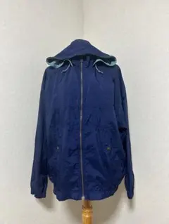 【90s 銀タグ】NIKE ナイキ ナイロンジャケット ネイビー×ミントグリーン