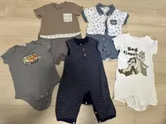 夏服　男の子　ロンパース　80　5枚セット