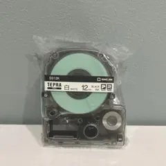 ★未開封　テプラテープ　白　12mm★のサムネイル