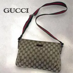 GUCCI オールド グッチ GG キャンバス シェリーライン ショルダーバッグのサムネイル