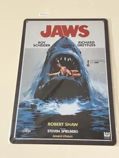 JAWS ジョーズ ブリキ看板 インテリア
