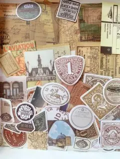 ♡♥おすそ分け　海外 シールステッカー紙もの詰め合わせ  60点セット⑤