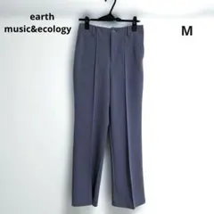 【earth music&ecologyライトパープル色ストレートパンツM】