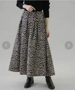 アーバンリサーチ ヒョウ柄フレアスカート フリーサイズ