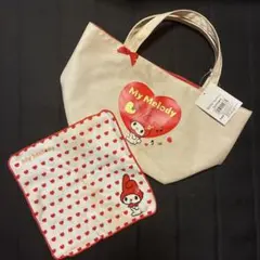 My Melody トートバッグとハンカチセット　マイメロディ　サンリオ　難あり