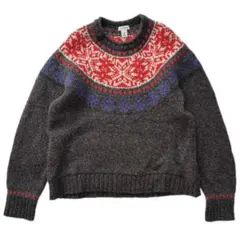 L.L.Bean エルエルビーン ノルディック柄 ニット ウール セーター