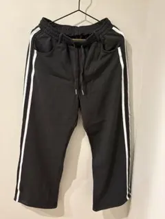 サイドライン スウェットパンツ ブラック