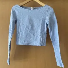 H&M 長袖Tシャツ XS ライトブルー