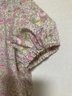 ハンドメイド リバティ生地使用 スタンドカラーブラウス - メルカリ