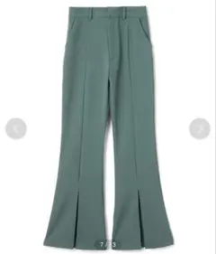 【GRL/グレイル】センター切り替えスリットフレアパンツL ポケット付き